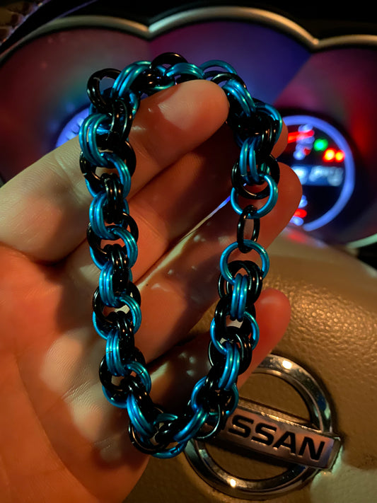 Black and turquoise bracelet