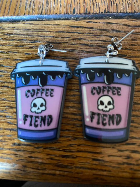 Coffee fiend earrings